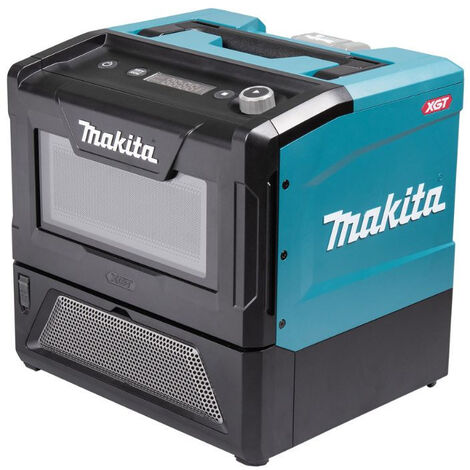 Makita – Micro-ondes à poser XGT 40V Max – 500W – 8L – Durée de fonctionnement 48 min – Éclairage interne – USB pour recharge smartphone