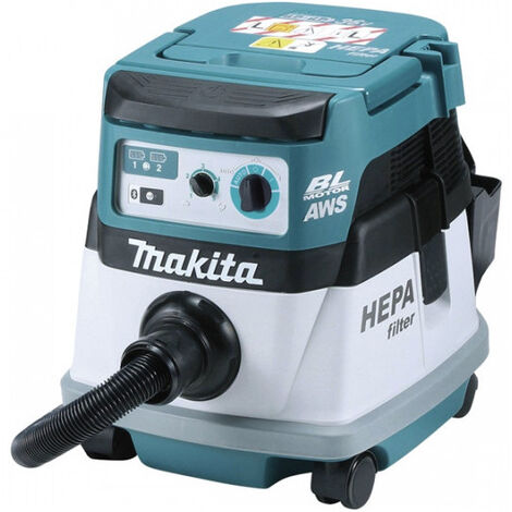 Makita – Aspirateur à main 36 V – Autonomie 40 min – Débit 2,1 m³/min – Dépression 9,8 kPa – Capacité cuve 8 l – DVC864LZX