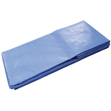 Bâche Bleue à oeillets 12m x 10m 220g/m² - DIMOS 408620 (1/2)