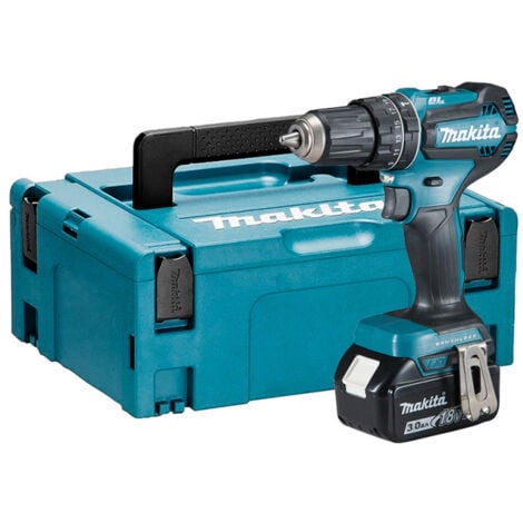 Perceuse visseuse à percussion 18V (1x3,0 Ah) dans Makpac - MAKITA DHP485F1J