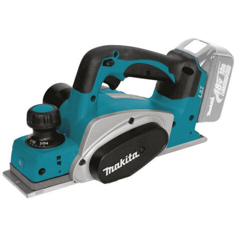 Makita – Rabot électrique sans fil 18V Li-Ion 82mm – Moteur Brushless – Profondeur de coupe réglable 0.1mm – Excellente évacuation des copeaux – BKP180Z