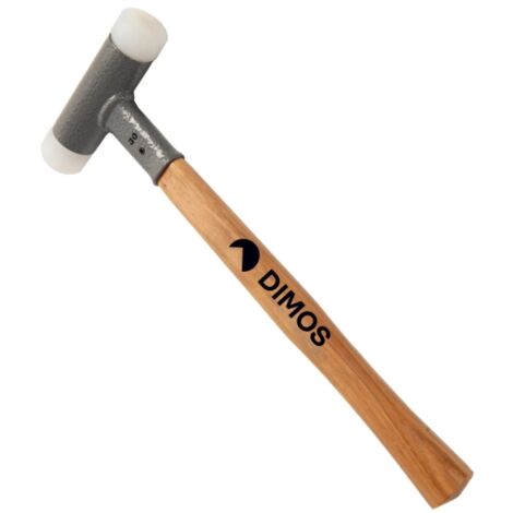 Dimos – Maillet en nylon anti-rebond 30mm – Tête nylon pour finitions précises – Poignée ergonomique – Réduction des vibrations