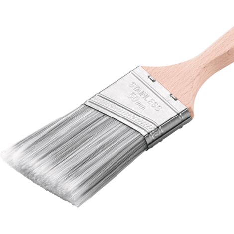 L'Outil Parfait – Brosse angulaire Aquasilver 100% synthétique – Virole inox – Manche bois verni PEFC – Pour peinture acrylique – 292050