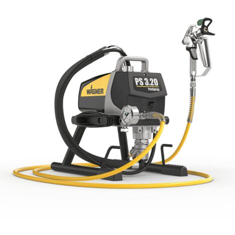 Wagner – Pulvérisateur peinture ProSpray 3.20 – Airless professionnel compact – Débit constant – Godet gravité 5 L pour surfaces moyennes
