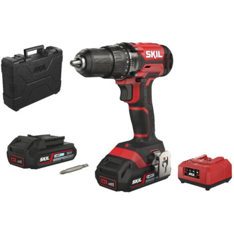 Perceuse-visseuse 20V avec 2 batteries 2.0Ah – Moteur PWRCORE 20™ – Couple 50Nm pour vissage précis – Coffret de transport inclus – DD1E3008HB – Skil