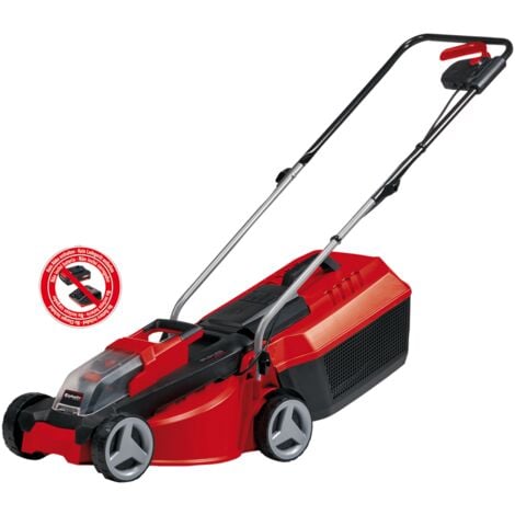 Einhell Tondeuse à gazon sans fil GE-CM 18/30 Li - Power X-Change (18 V / 3,0 Ah, Largeur de coupe 30 cm, Bac de ramassage rigide de 25 l) Livré sans Batterie ni Chargeur