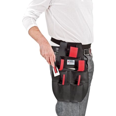 L'Outil Parfait – Trousse 6 lames à lisser 2/4/6/8/10/15cm en acier inoxydable – Ultra résistantes à l'abrasion – Housse de transport – 8898 (1/5)