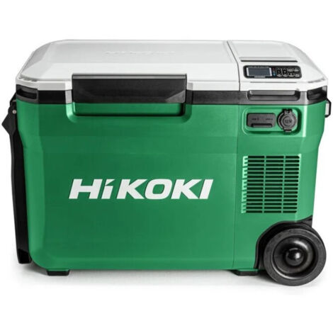 Hikoki – Glacière 25L 18V chaud et froid – Température réglable de -18°C à +60°C – Autonomie jusqu'à 7h – Design robuste pour chantier - UL18DBAW4Z