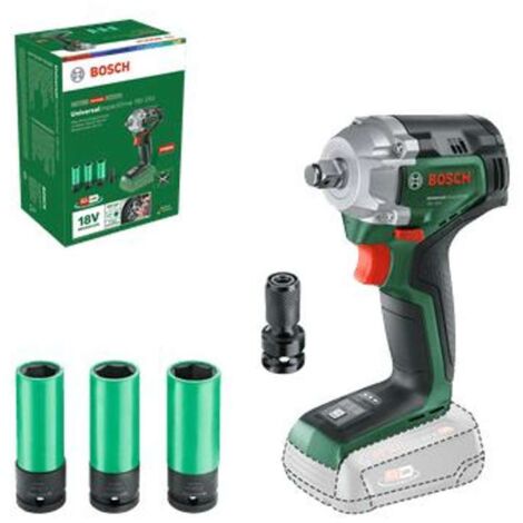 Bosch – Boulonneuse à chocs sans fil 18V – Couple 350Nm – Moteur sans balais – 3 400 impacts/min – Emmanchement carré 1/2" – 603980305