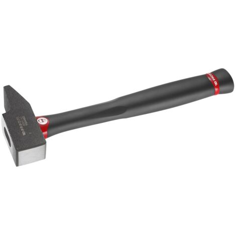 Facom – Marteau de serrurier – Forme française – Manche graphite ergonomique – Face de frappe 60 x 60 mm – Pour bois dur et teck