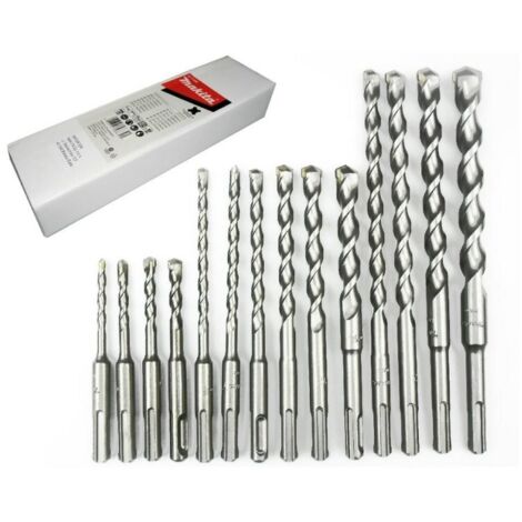 Makita D-71956 ENSEMBLE de perceuses à maçonnerie SDS-Plus (14 pièces)