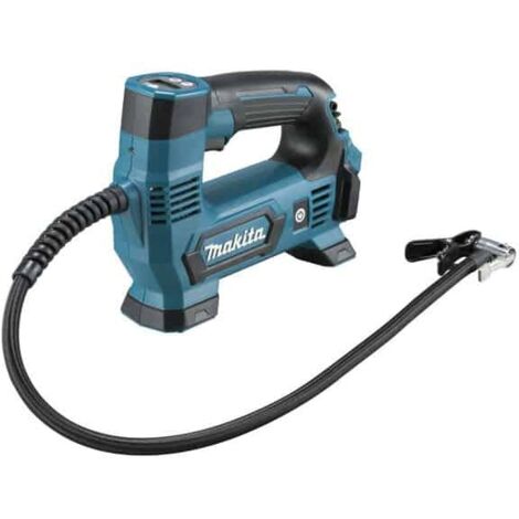 Makita – Gonfleur 12 V CXT Li-Ion – Manomètre numérique rétro-éclairé – Éclairage LED – Pour vélo, matelas gonflable – MP100DZ