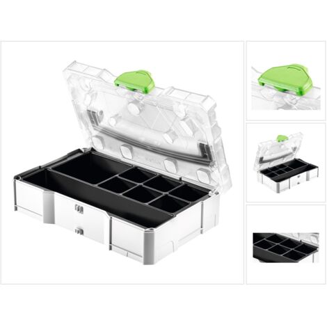 Festool – Malette de rangement MINI-Systainer T-LOC SYS-MINI 1 TL TRA – Dimensions 265x171x71mm – Plastique haute qualité – 203821 (1/10)