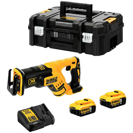 Severin – Scie sabre 18V XR avec 2 batteries 5.0Ah – Moteur Brushless – Emmanchement 4 positions pour découpe précise – Coffret TSTAK