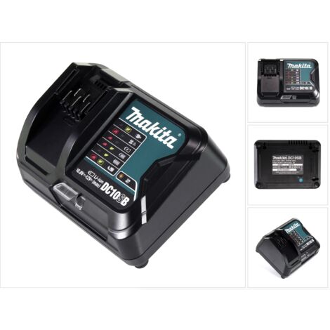 Makita – Chargeur rapide pour batteries Li-Ion 12V – Courant de charge 5A – Temps de charge 30 min – Système de protection surchauffe - DC10SB