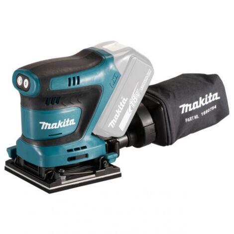 Ponceuse vibrante 18V LXT 112x102 mm (Produit seul) en MAKPAC - MAKITA DBO480ZJ