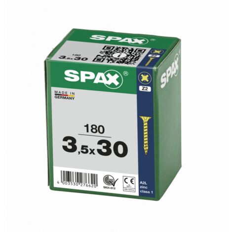 Boîte à vis SPAX Yellox Z2 Tête plate 3,5 x 16 mm 1000 Unidades