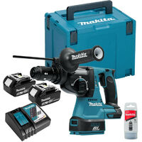 Perfo-burineur MAKITA DHR243RTJ 18V LXT SDS-Plus 2J (2x5,0 Ah) en MAKPAC