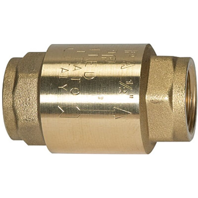 RIEGLER Rückschlagventil Messing G1 | Voll Durchgang | 0,01-0,03 Bar | DN25