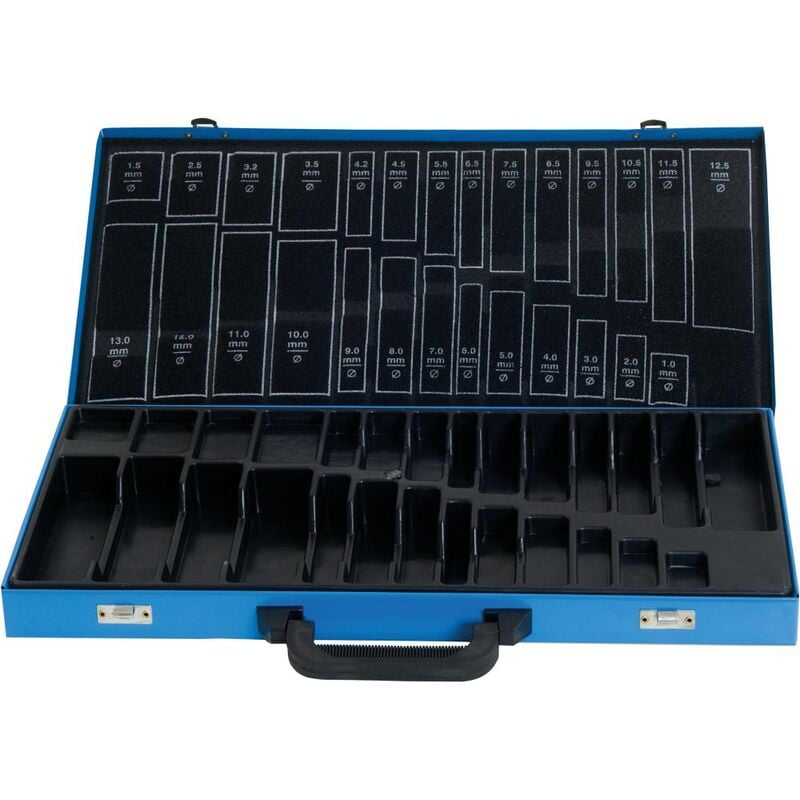 Metallmagazin leer blau 230-teilig, inkl. KLM DIN 338 FORMAT