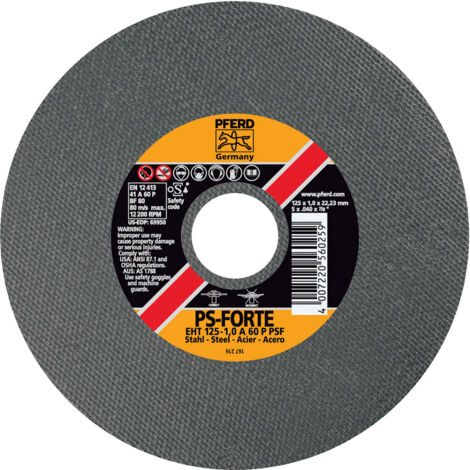 Trennscheibe gerade A60PPS 125x1mm PFERD