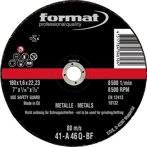Trennscheibe gerade für Stahl 230x1,9mm FORMAT