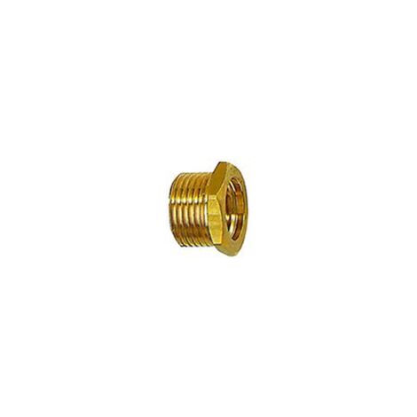Reduziernippel kurz, Messing, AG G1/4 , IG G1/8, RIEGLER