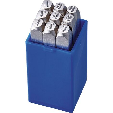 Schlagzahlen-Satz Vernickelt Schrifthöhe 2mm KUKKO