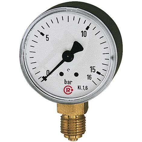 Manometer stehend 50mm 0-10bar G1/4 RIEGLER