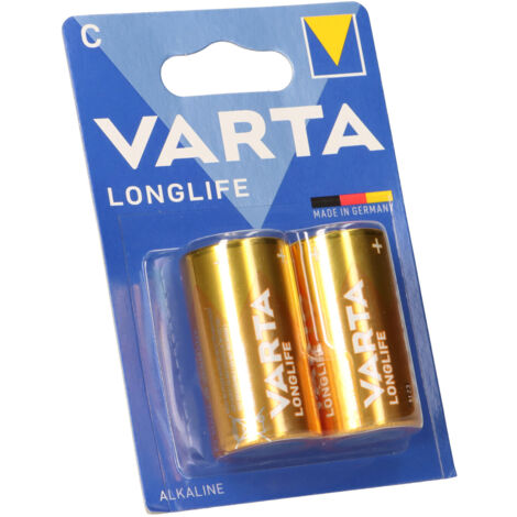 10x Varta Longlife C 2er Baby Alkaline Batterien Industrial Universal Strom Akku