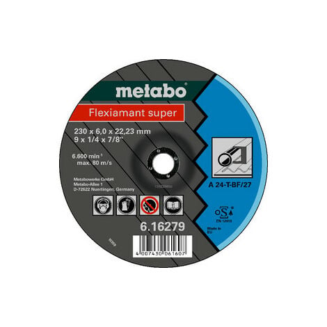 Metabo Flexiamant Ausführung super gekröpfte Schruppscheibe, Stahl, 150x6,0x22,23
