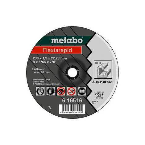 Metabo Flexiarapid 180 x 1,6 42 Form Alu, x mm, (616515000) 22,23 Trennscheibe