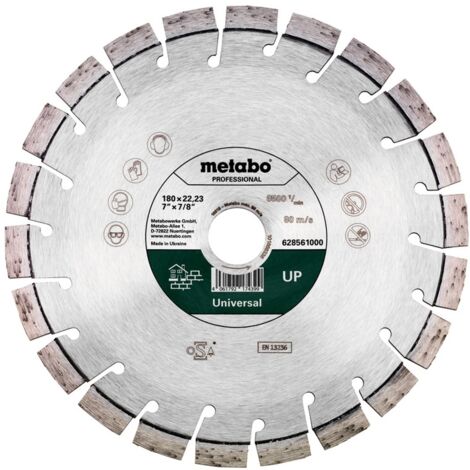 Metabo Diamanttrennscheibe 180x22,23mm, "UP", Universal "professional" (628561000)