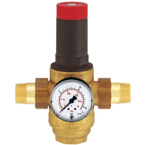 RIEGLER Druckregler 101364-100.05 – Für Trinkwasser, DVGW-geprüft, R 1 1/2, 1,5–6 Bar, PE Max. 16 Bar