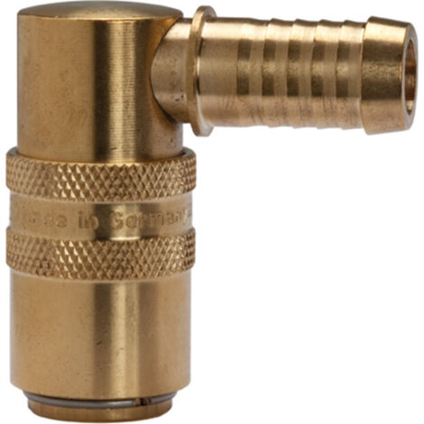 Produktbild von RIEGLER Temperierkupplung DN 9 – Zapfen 13 Mm, Schlauchtülle Gerade, Messing, Bis 160 °C