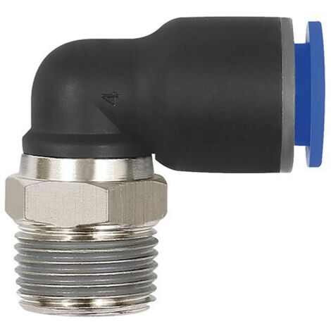 Riegler L-Steckverschraubung »Blaue Serie «, drehbar, R 1/8 außen, Ø 8 mm