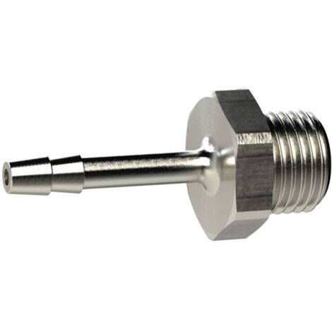 Produktbild von RIEGLER Einschraubschlauchtülle G 1/8, Schlauch-LW 6 Mm, Messing Vernickelt – 1 Stück