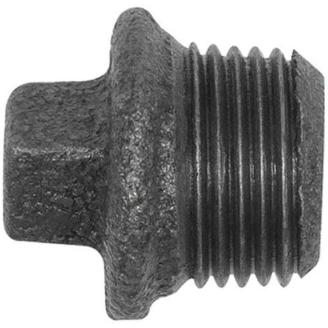 RIEGLER Kappe 300 – Rp 1/2, Temperguss Schwarz, -20 Bis +300 °C, 25 Bar, ISO 7-1