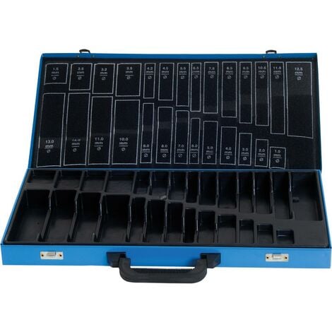 Metallmagazin leer blau 230-teilig, inkl. KLM DIN 338 FORMAT