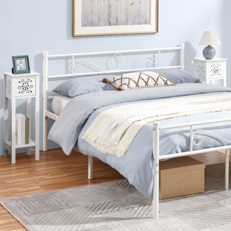 Yaheetech Nachttisch Nachtschrank mit Schublade Boxspringbett Nachtkommode Schmal Beistelltisch Sofatisch Telefontisch für Wohnzimmer/Schlafzimmer, 35x35x70cm