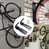 Yaheetech 2x Set Fahrradhalter Fahrradhaken Wandmontage Aufbewahrung inkl. Montagematerial