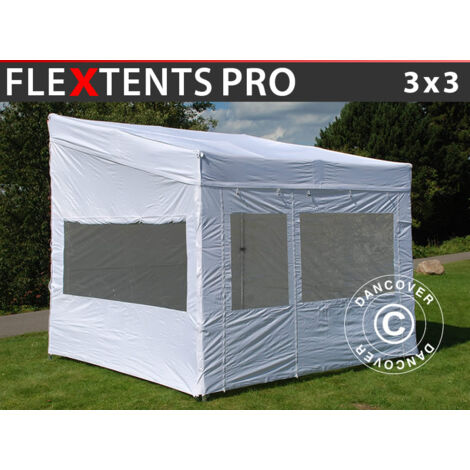 Carpa plegable Carpa Rapida FleXtents PRO Trapezo 3x3m Blanco, (1/5)