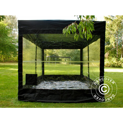 Garaje plegable FleX Carcover, 3x6m, Negro