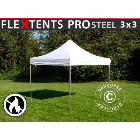 Carpa plegable Carpa Rapida FleXtents PRO Steel 3x3m Blanco, (1/5)