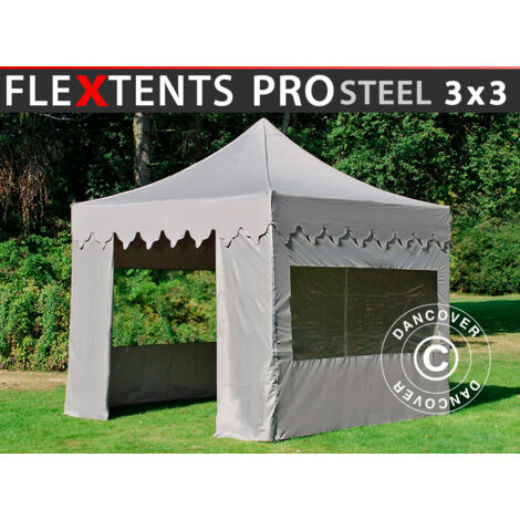 Carpa plegable Carpa Rapida FleXtents PRO Steel "Morocco" 3x3m (1/5)