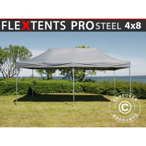Carpa plegable Carpa Rapida FleXtents PRO Steel 4x8m Gris (1/5)