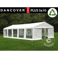 Carpa para fiestas Carpa Eventos PLUS 5x10m PE 700, Blanco