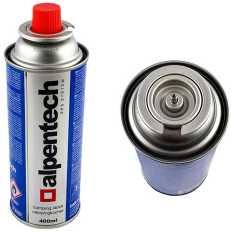 ALPENTECH - Cartouche gaz 330g x 12 butane propane mix 600ml Bonbonne gaz universelle vissable