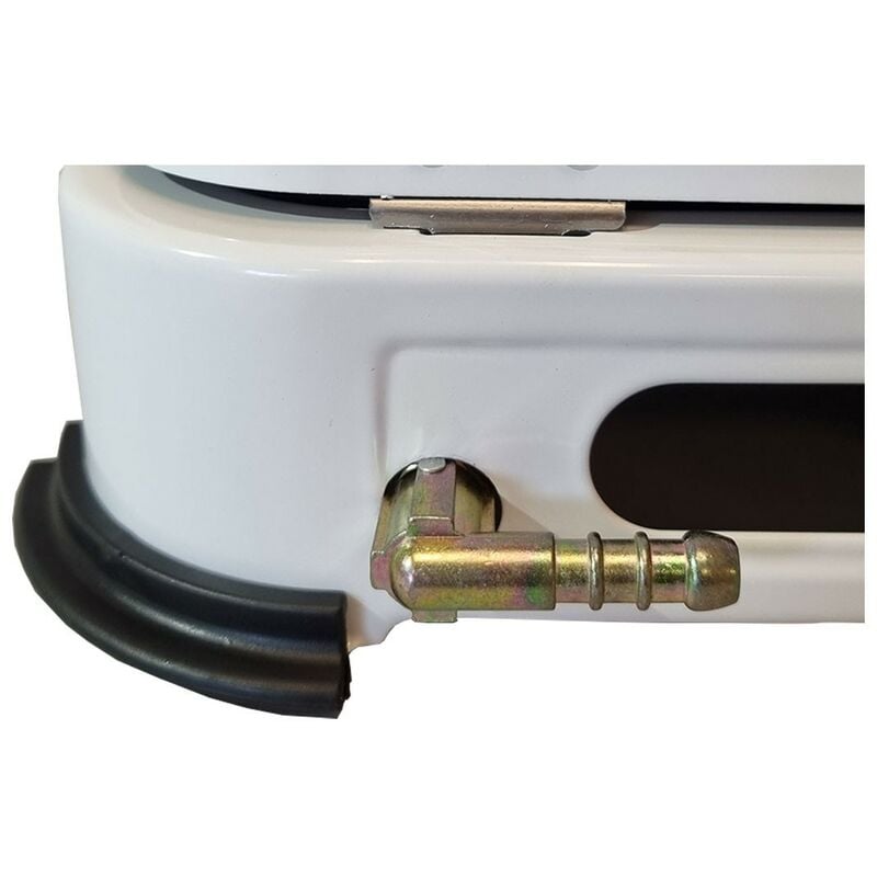 KEMPER - Plaque de cuisson gaz portable 4 feux - 4650 W - blanc