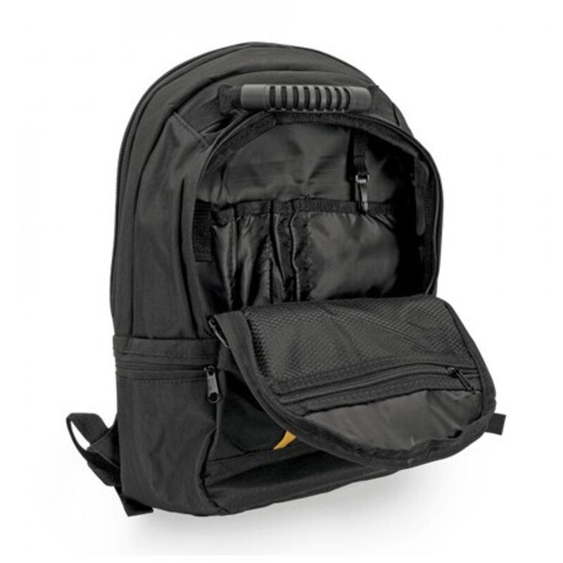 DEWALT Sac à dos à outils avec éclairage, 57 pochettes, noir et jaune